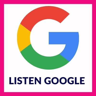 Button, Google Logo, Just Keep Learning Podcast